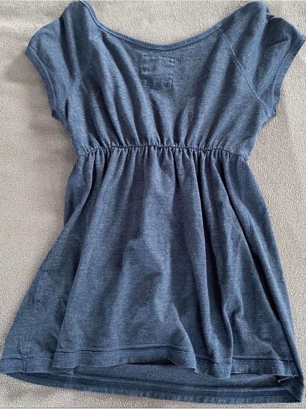 Hollister Blue Twist-Front Scoop Neck Top - Picture 3 of 4